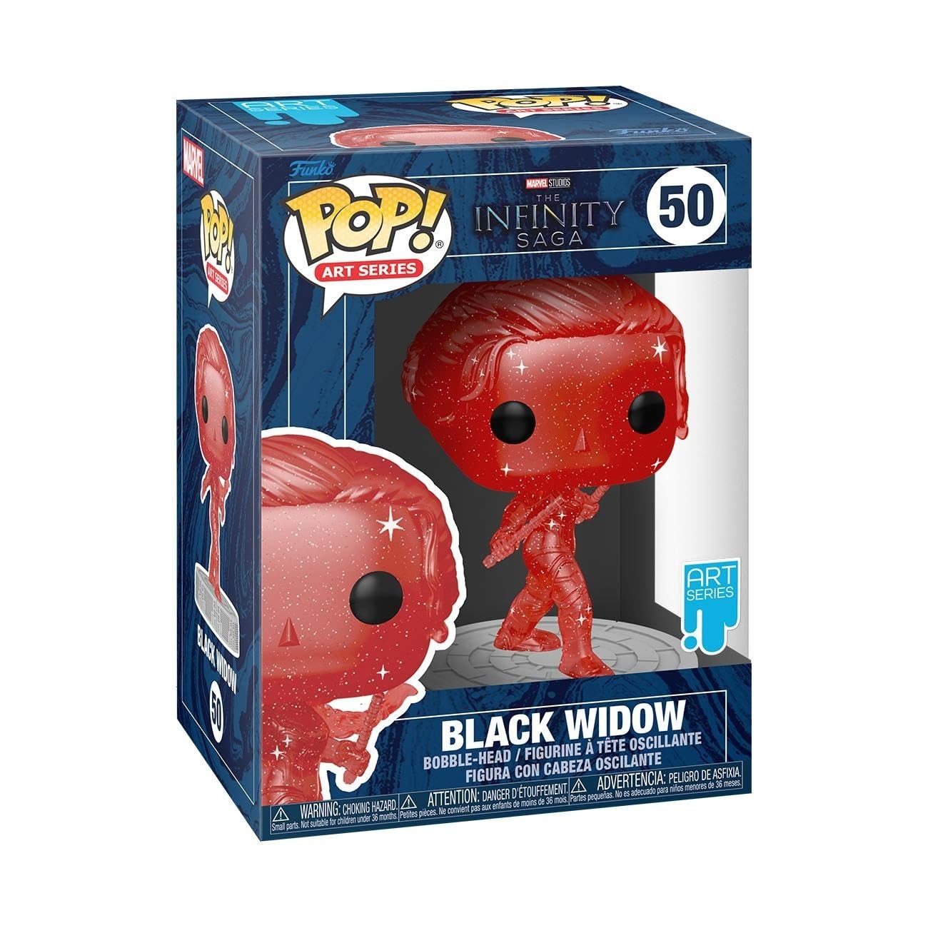 Funko Pop! Artist Series: Marvel Infinity Saga - Black Widow - Red - Avengers - Collectable Vinyl Figure - Includes Premium Plastic Protector Display Case - Gift Idea - Official Merchandise