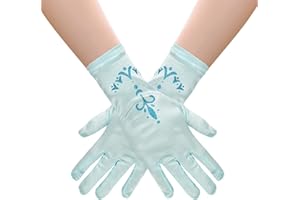 GHGMAO Little Girls Princess Gloves - Satin Gloves for Birthday Halloween Costume Party Princess Cosplay First Communion