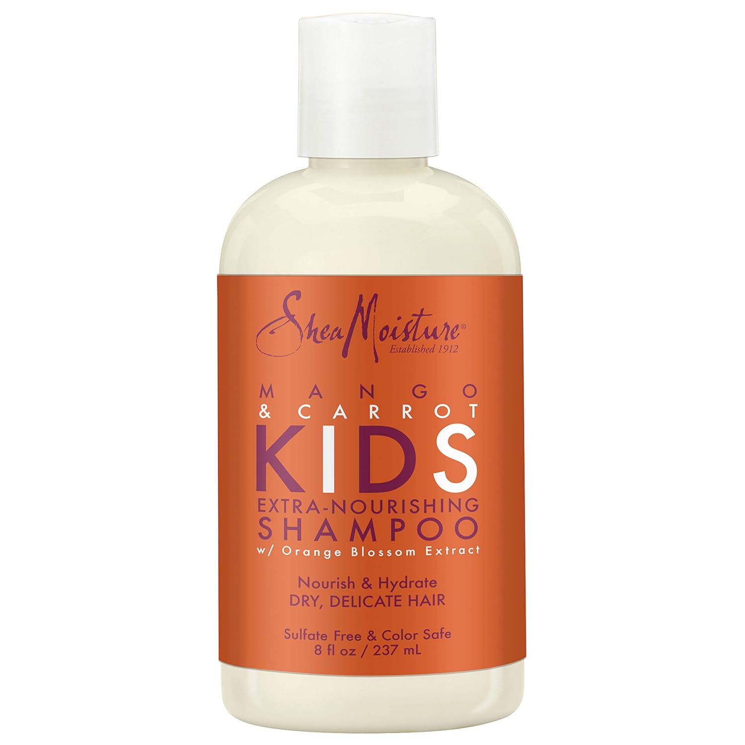 SheaMoisture Kids Mango & Carrot Extra-Nourishing Shampoo, 8 Fluid Ounce