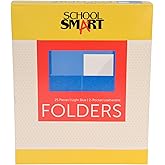 School Smart 2-Pocket Folders, Light Blue, Pack of 25