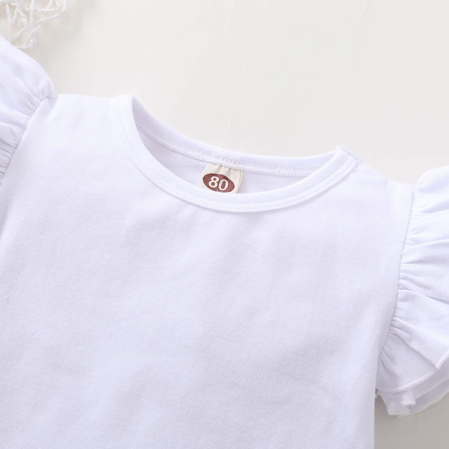 LYSMuch Toddler Baby Girl Solid Color Dress Kids Long Sleeve Ruffle Cotton Skirt Playwear: Clothing