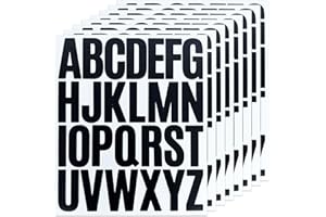 SHUNYINLAI Lot de 208 lettres majuscules autocollantes en vinyle pour scrapbooking, bouteille d'eau, tasses et carnet - 8 feu