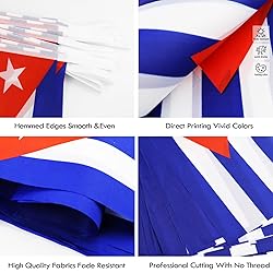 Cuba String Flag Pennant Banner - 38 Flags, 42 Feet