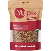Yupik Organic Raw Chickpeas, Garbanzo Beans, 2.2 lb (35.2 oz), Non-GMO, Vegan, Gluten-Free, Kosher, USDA Certified, High-Protein Legumes for Hummus, Soups, Salads &amp; Toppings, Chick Peas