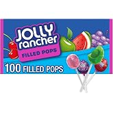 JOLLY RANCHER Filled Pops Assorted Fruit Flavored Candy Box, 56 oz (100 Pieces)