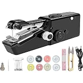 Handheld Sewing Machine, Mini Electric Portable for Travel &amp; DIY | Compact electric handheld for quick clothing &amp; curtain repairs. Ideal starter kit for beginners, home &amp; travel DIY crafts