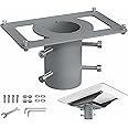 VIVO Steel Pole Adapter Designed for Starlink Flat High-Performance Satellite, Mounting Kit for Pole Installation, Hardware I