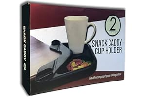 BARON BARCLAY Snack Caddy and Cup Holder for Game and Card Tables - Set of 2