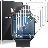 LK 6 Pack for Apple Watch Screen Protector 45mm Series 9 8 7, Soft TPU Film | Anti-Scratch, Self-Healing Flexible Film Screen