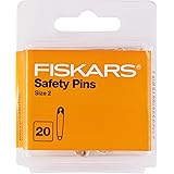 Fiskars Safety Pins, Large Safety pins, for Crafting, Sewing Accessories and Supplies, 1 1/2 Inch, 20 Count