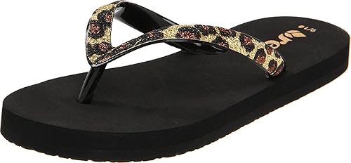 reef leopard flip flops