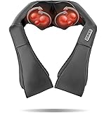 Youmay 肩・首マッサージャー（新揉捏法） ネックマッサージ器 按摩ネックマッサージャー 電気マッサージ器 肩こり 首 肩 背中 腰 足 マッサージ機 指圧風もみ玉マッサージ 肩こり解消 背中マッサージ マッサージ器 足マッサージ器具 肩もみ機 首もみマッサージャー 加熱マッサージ ハンドフリーマッサージャー コンパクトマッサージ器 あんまマッサージャー ヒーター搭載 温もみ 腰痛 マッサージ機械 電気 マッサ 肩コリマッサージ器 電動マッサージャー 家庭用＆車載旅行 母の日 父の日 敬老の日 ブラック (肩マッサージャー)