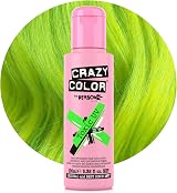 Crazy Color Toxic UV Neon Green Semi-Permanent Hair Dye 100ml Vegan view 1