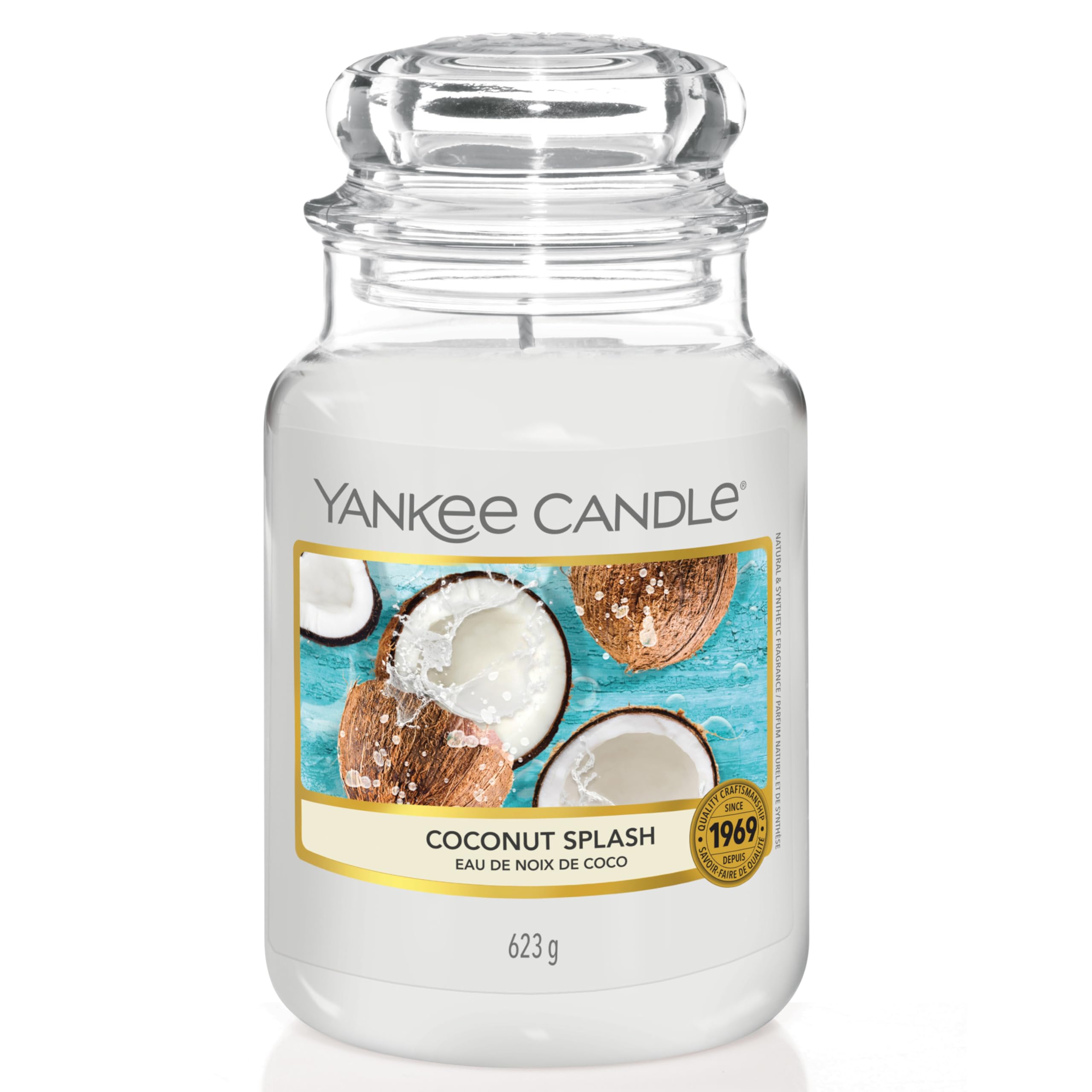 Yankee Candle Scented Candle | Coconut Splash Large Jar | Long Burning Candles: up to 150 Hours | Perfect Gifts for Women