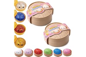 Glitter Dumpling Squishy Mystery Box – Soft TPR Squishy Dumpling Toy, Cute Dumpling Squishy Glitter Stress Relief Fidget for 