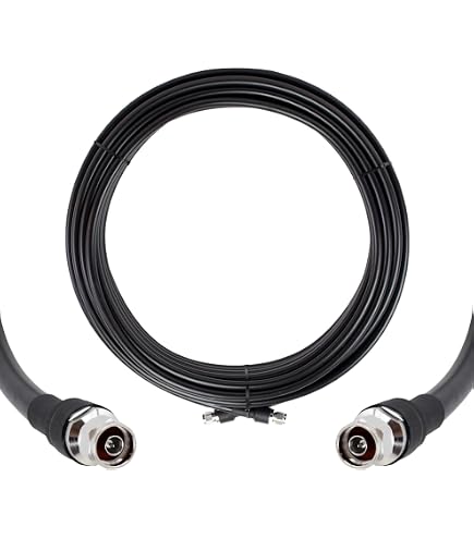 Buy Trade Hub LMR400 Low Loss Coaxial Cable N Male to SMA Male Plug