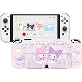 Kuitmor Protective Shell for Switch OLED, Dockable Integrated Hard Cover Skin Compatible with Switch OLED and Joystick - KLM