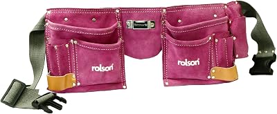 Rolson 68630 Double Leather Tool Pouch Purple