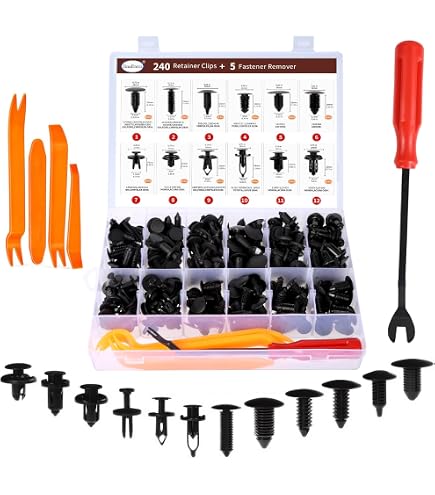 20x Car Fuel Filter Tubing Connector Fastener Clips Rivets Fit For