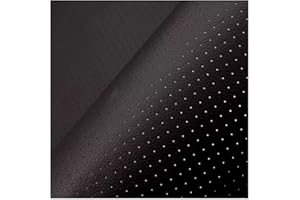 Fabric Adhesives Black Perforated Leather Repair Patch, Self-Adhesive Vinyl Repair Kit for Couch and Car Seat Reupholstery(7.