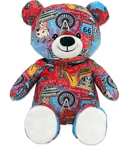 Amazon.com: TeesAndTankYou Skyline Chicago Illinois Bear: 8