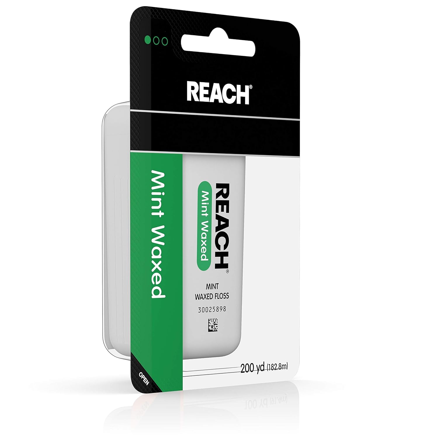 Reach Waxed Dental Floss for Plaque and Food Removal, Refreshing Mint Flavor, 200 Yards, 1 Count : Beauty