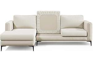 Nolan Interior Magic Sofa Cover - Classic Pet-Proof Back Cushion Cover - Medium, Jade White - Easy Installation, Stain Resistant, Machine Washable, Stretchy Covers for Sectional Couches and Sofas
