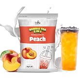 Fusion Select 2.2lb Tea Powder Peach Flavored-3-in-1 Drink Powder with Cream &amp; Sugar - Instant Pre-Mixed Beverage for Hot or Cold Blends or Yummy Frappes (Peach)