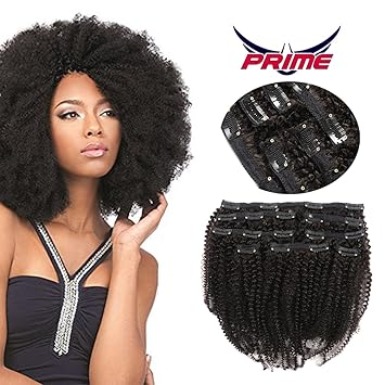 Oylove Hair 9a Grade Clip In Hair Mongolian Afro Kinky Curly Clip