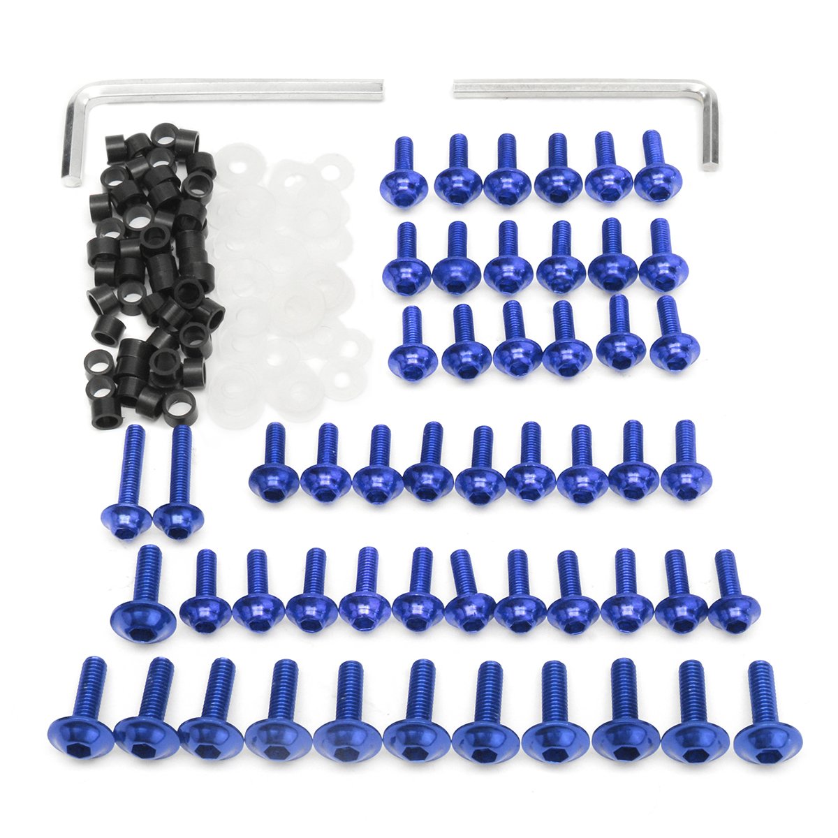 Motorcycle Fairing Bolts Kit Fastener Clips Screw For Yamaha YZF R6 1999 2000 2001 2002 - Blue