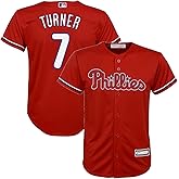 Trea Turner Philadelphia Phillies MLB Kids 4-7 Red Alternate Player Jersey
