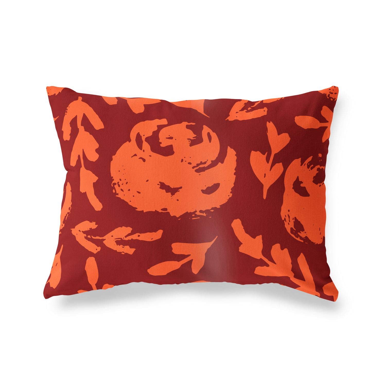 Bonamaison Decorative Cushion Cover Orange & Bordeux, Throw Pillow Covers, Home Decorative Pillowcases for Livingroom, Sofa, Bedroom, Size: 35x50 Cm - Designed and Manufactured in Turkey
