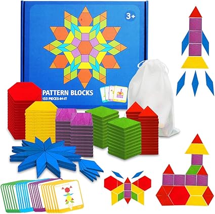 educational wooden pattern blocks