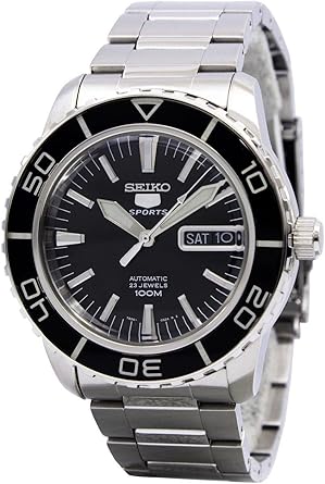 Seiko Reloj Analógico Automático para Hombre con Correa de Acero Inoxidable – SNZH55K1