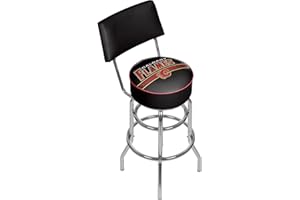 Trademark Gameroom NHL Swivel Bar Stool with Back-Calgary Flames