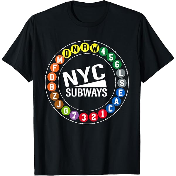 NYC SUBWAY LINE ニューヨーク サブウェイ 地下鉄 Tシャツ MTA Official NYC SUBWAY LINE 
