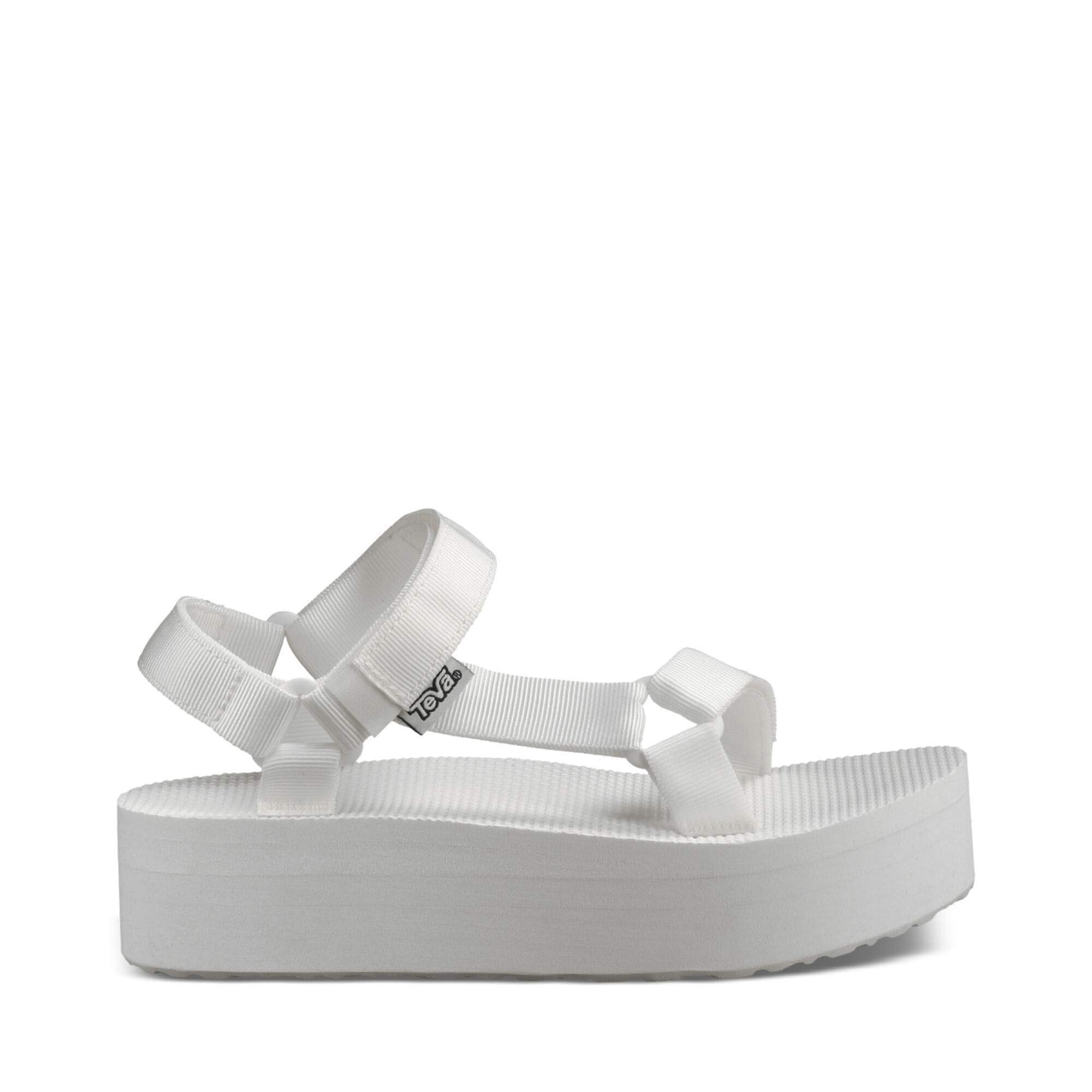 teva white platform sandals