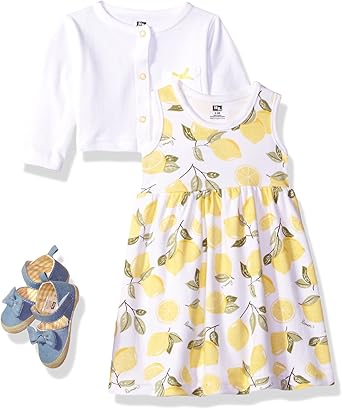 baby dress with cardigan