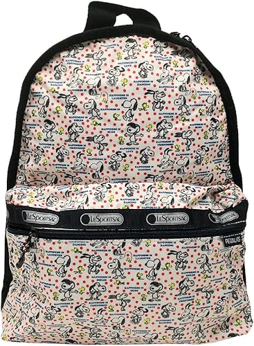 Amazon Co Jp レスポートサック Lesportsac リュックサック 7812 G059 Happiness Dots ハピネスドット ピーナッツ Peanuts スヌーピーコラボ 並行輸入品 Shoes Bags