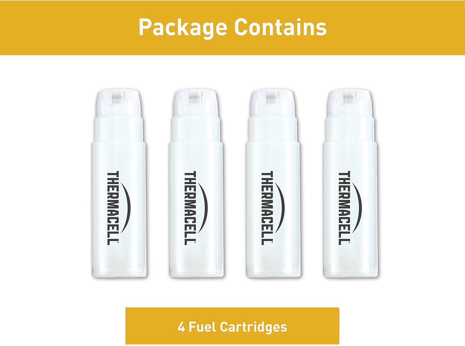 Thermacell Mosquito Repellent Fuel-Only Refills, 4-Pack; Cartridges Last 12 Hours Each; Use with Thermacell Fuel-Powered Mosquito Repellent Repellers, Lanterns and Torches; Repellent Mats Not Included: Sports & Outdoors
