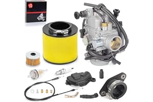 MOTO1988 Carburetor & Air Filter Intake Manifold for Honda Foreman 450 TRX450 ES S FE FM 1998-2004 Rancher 350 TRX350 FE FM TE TM 2000-2006