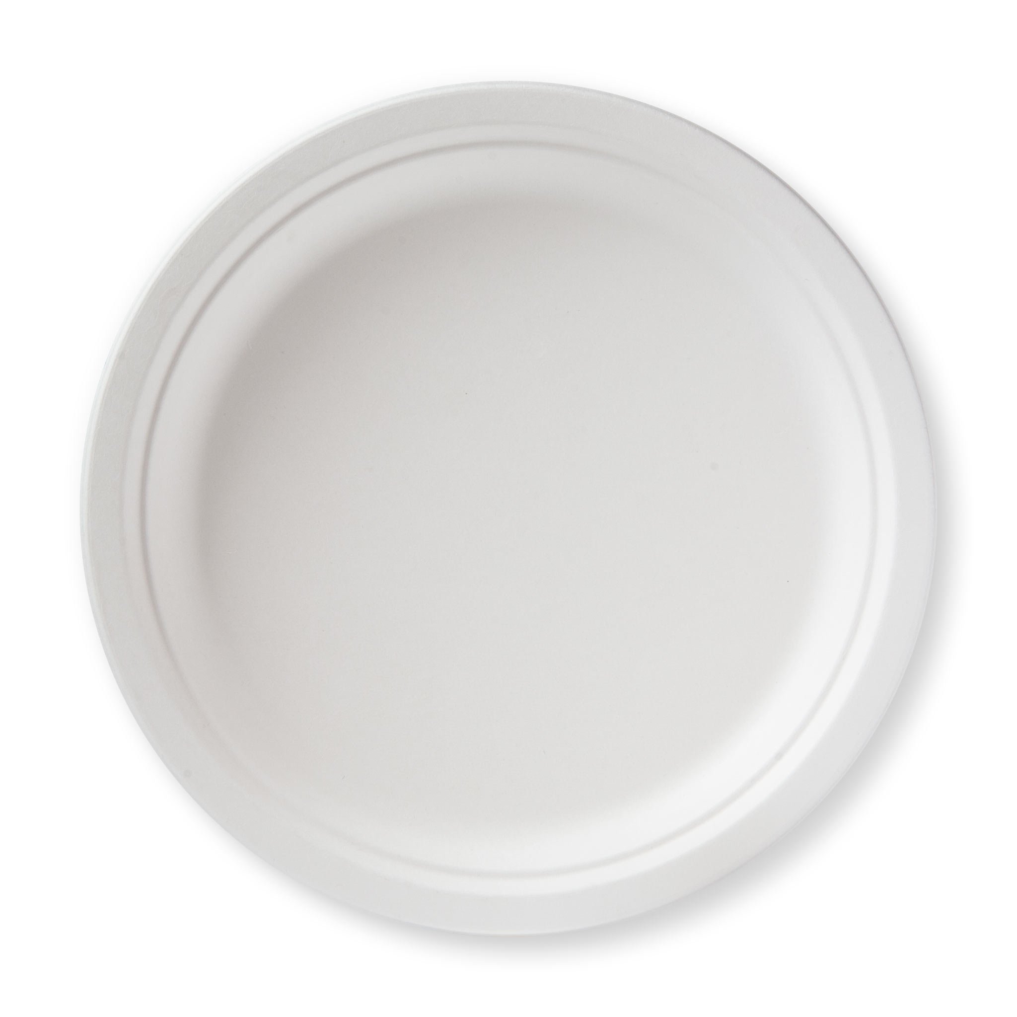 Photo 1 of Susty Party 10-Inch Compostable Round (50-Count), Sugarcane Heavy Duty Disposable Biodegradable Plate for Dinner, White
