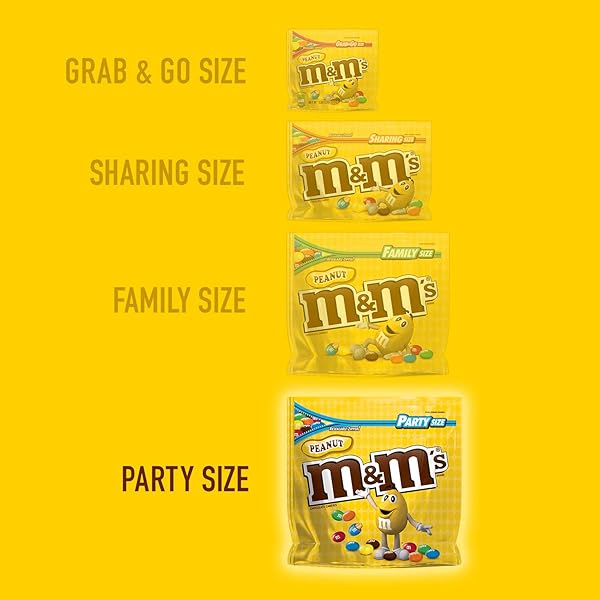 M&M’S PEANUT CHOCOLATE CANDY PARTY SIZE 38-OUNCE BAG