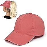 Ponyflo Cotton Ponytail Hat Patented - Ponytail Caps for Women Designed for All Hair Types