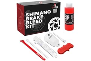 BleedZone Shimano Brake Bleed Kit with 120ml Mineral Oil - Hydraulic Brake Bleed Kit for Shimano Disc Brakes, Bike Brake Bleeder Kit, MTB Brake Bleed Kit, and Mineral Oil Brake Maintenance