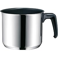 WMF Milk Pot Ø 14 cm Approx. l Pouring Rim Cromargan Stainless Steel Brushed Suitable for All Stove Tops Including…