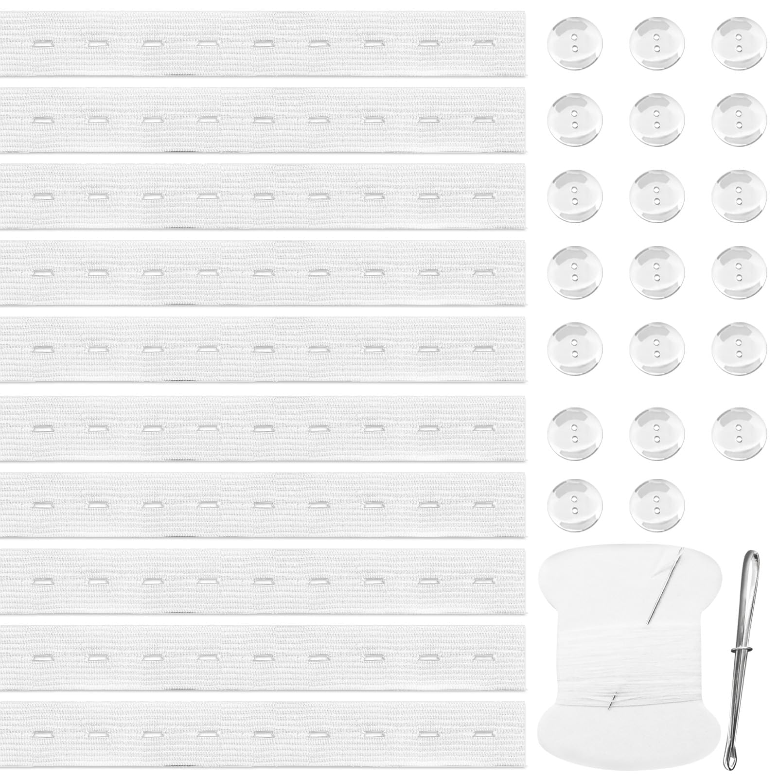 Photo 1 of CANIPHA 10Pcs White Pant Waist Tightener Tool, Waist Adjuster for Loose Pants Supplies, Women Waistband Tightener for Children's Pants, Pregnant Women, Men's Adjustment