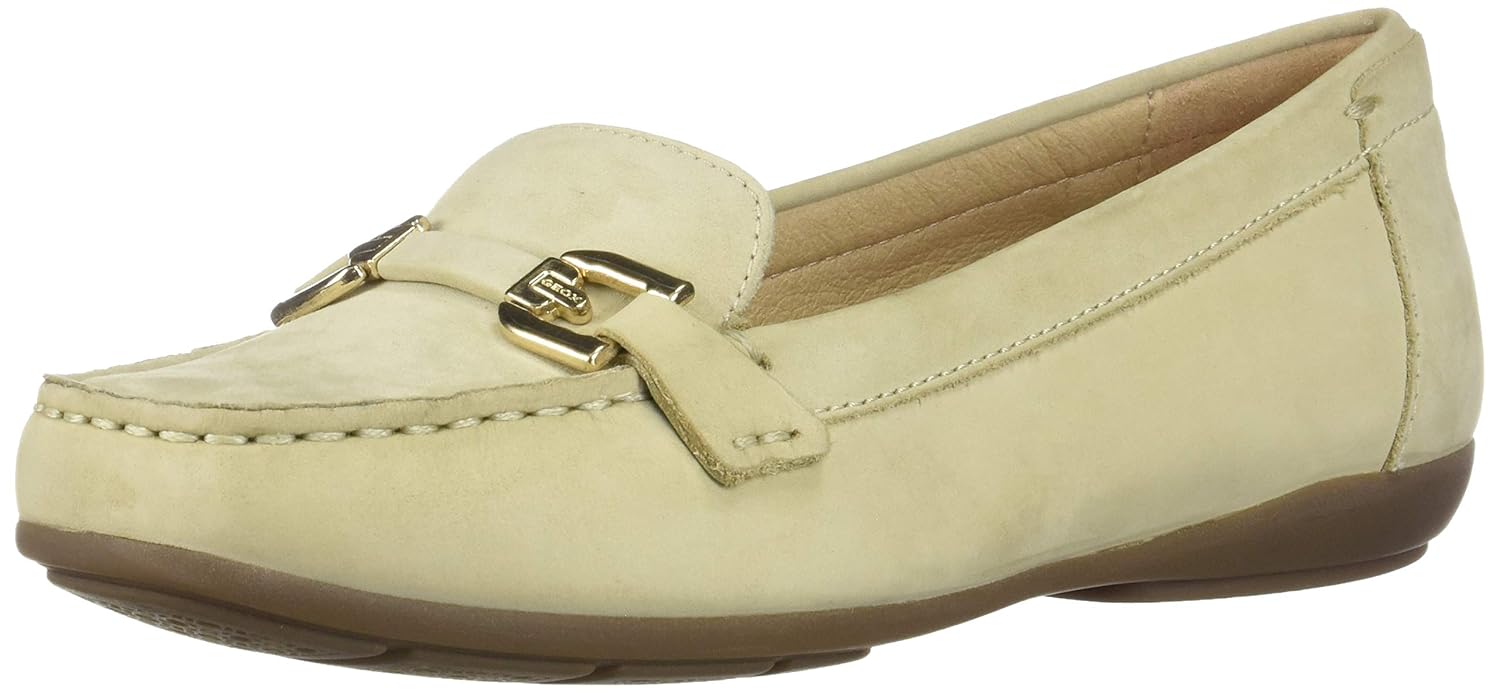 Buy Geox Women's Lt Taupe Leather Loafers5 UK (38 EU) (8 US) (D84BMA00032C6738) at Amazon.in