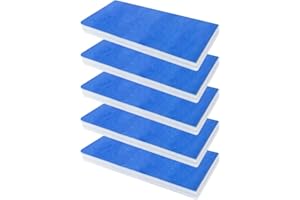 ERETOW Airbrush Paint Spray Booth Filter for Master and Paasche, Double Layer Exhaust Replacement Filter for Hobby Portable Spray Booths, Painting Box & Model Craft (5 Pack)