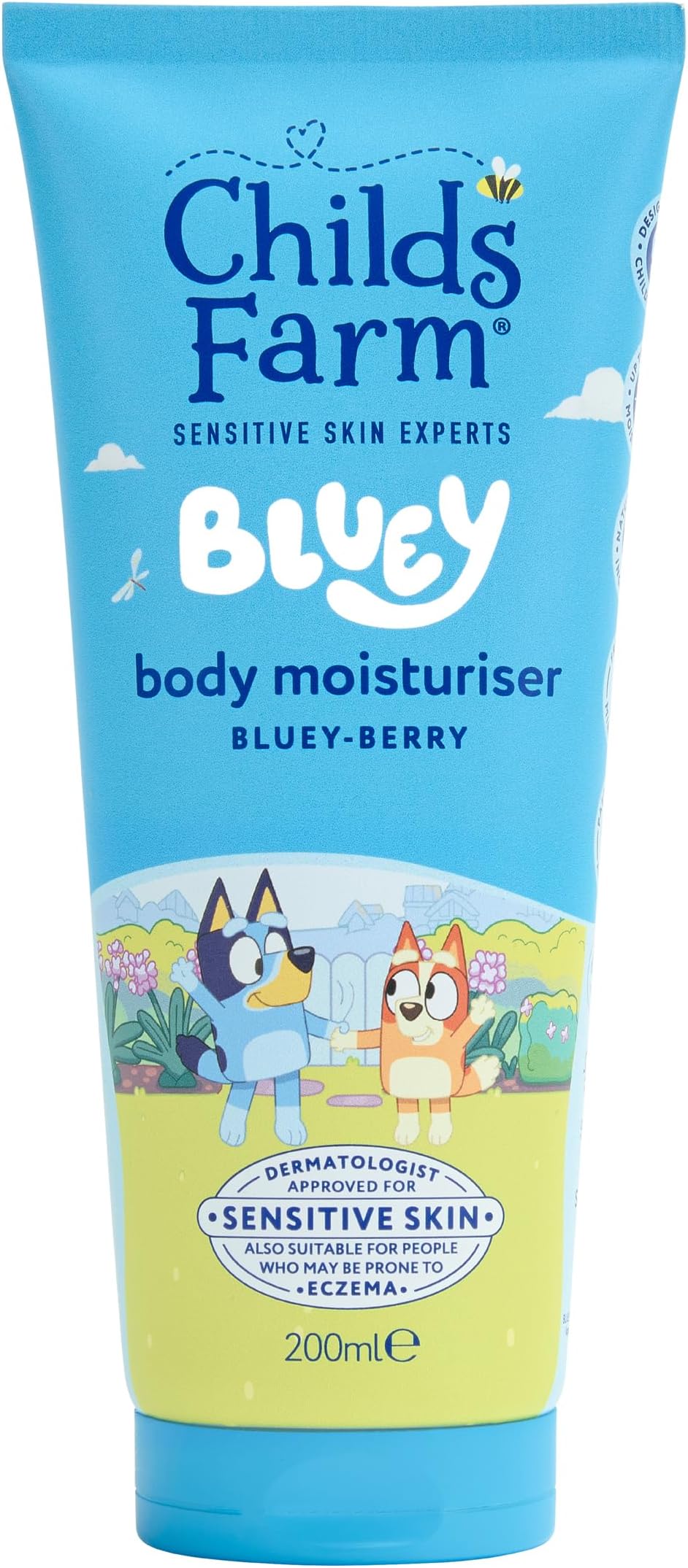 Childs Farm Bluey Moisturiser Bluey-Berry 200ml for Kids Dry Skin